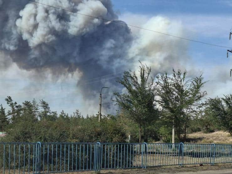 Під Сєвєродонецьком вирують масштабні лісові пожежі (фото)