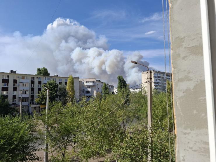 Під Сєвєродонецьком вирують масштабні лісові пожежі (фото)