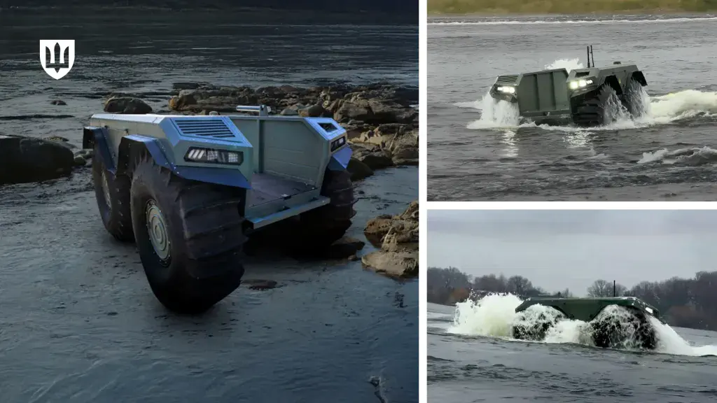 Сили оборони отримали унікальну броньовану амфібію UNEX UGV українського виробництва