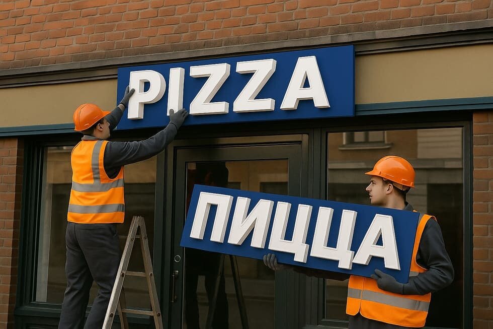 Окупанти на Луганщині змушують підприємців змінювати вивіски та сайти згідно з новим законом РФ
