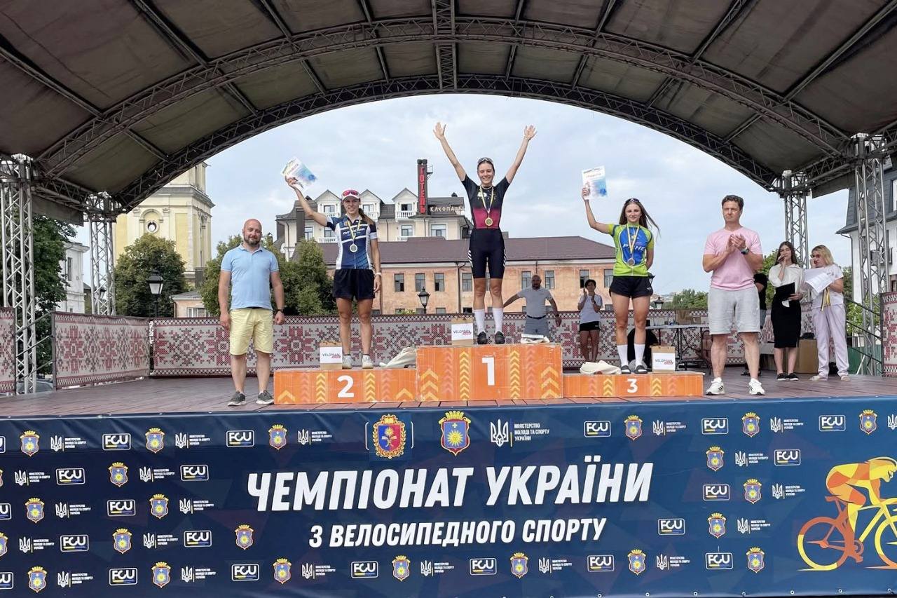 Луганчанка Катерина Набережна здобула три медалі на чемпіонаті України з велоспорту