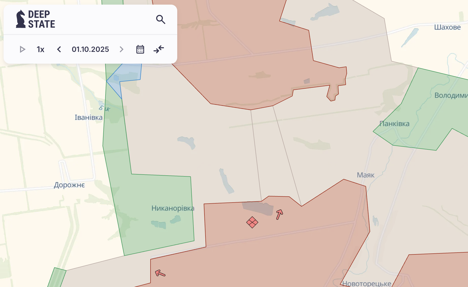 Скриншот з DeepState