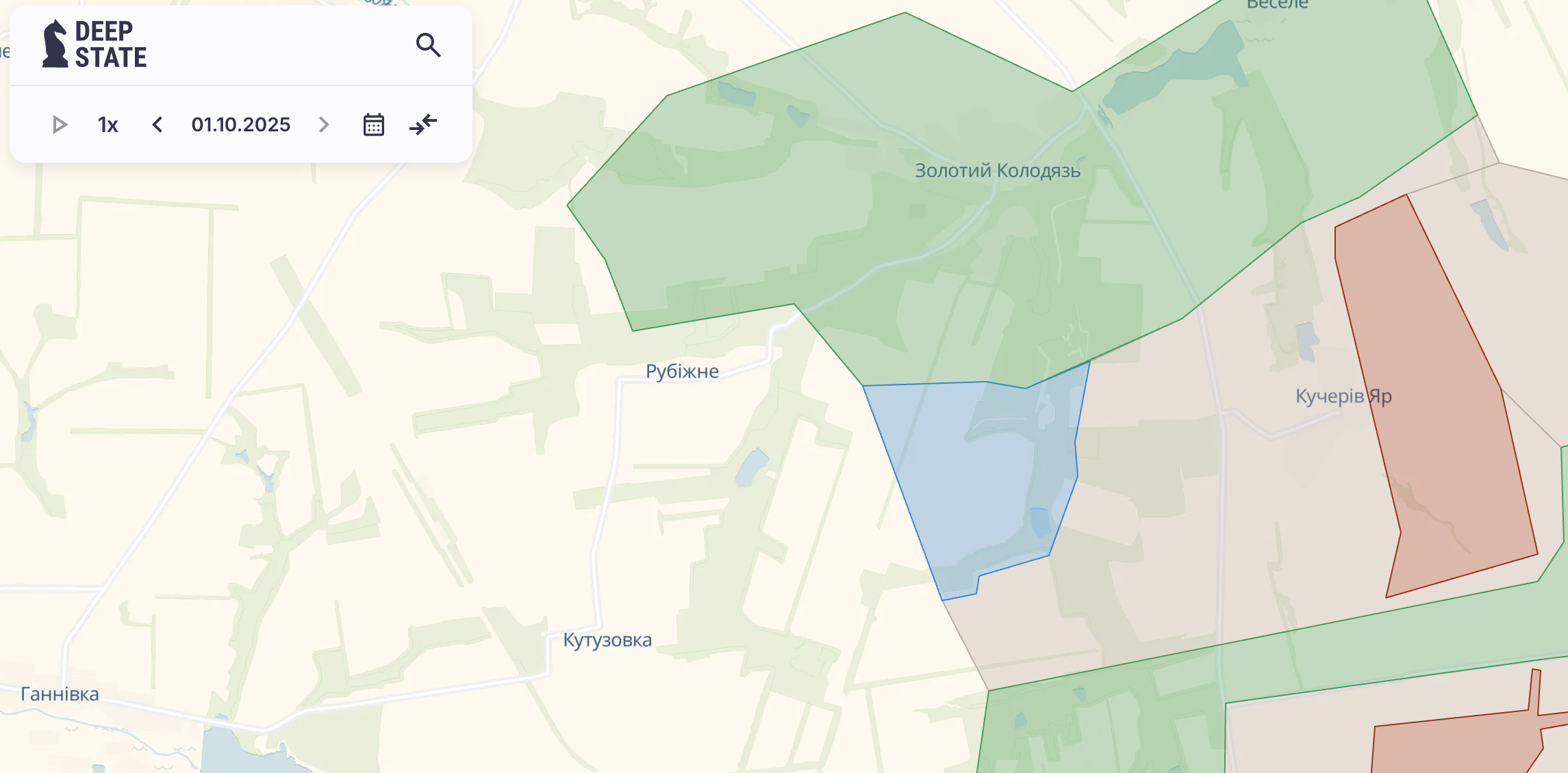 Скриншот з DeepState