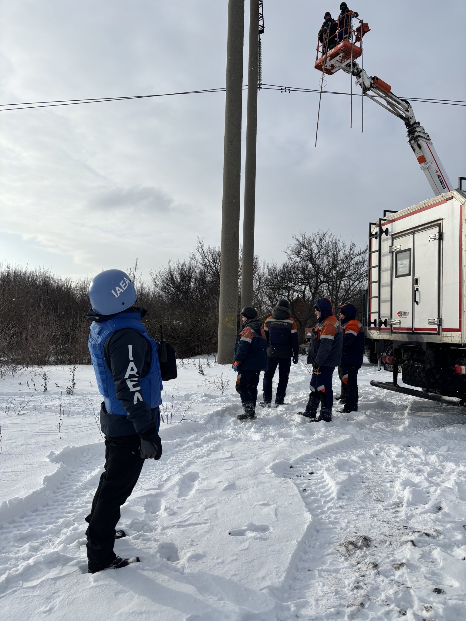 На Запорізькій АЕС розпочали ремонт резервної лінії електропередачі за посередництва МАГАТЕ