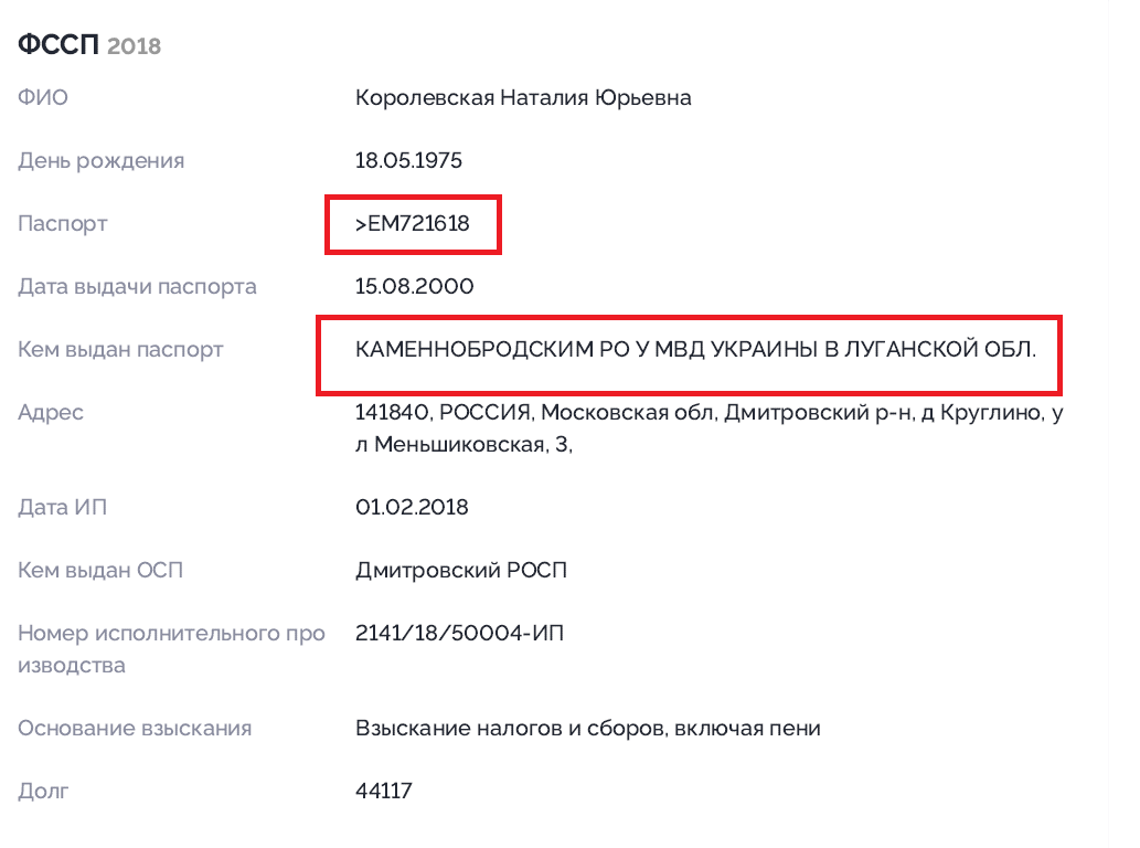 Життя після розшуку: адреса, активи і люди Наталії Королевської